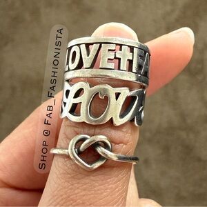 James Avery sterling Silver Ring Set